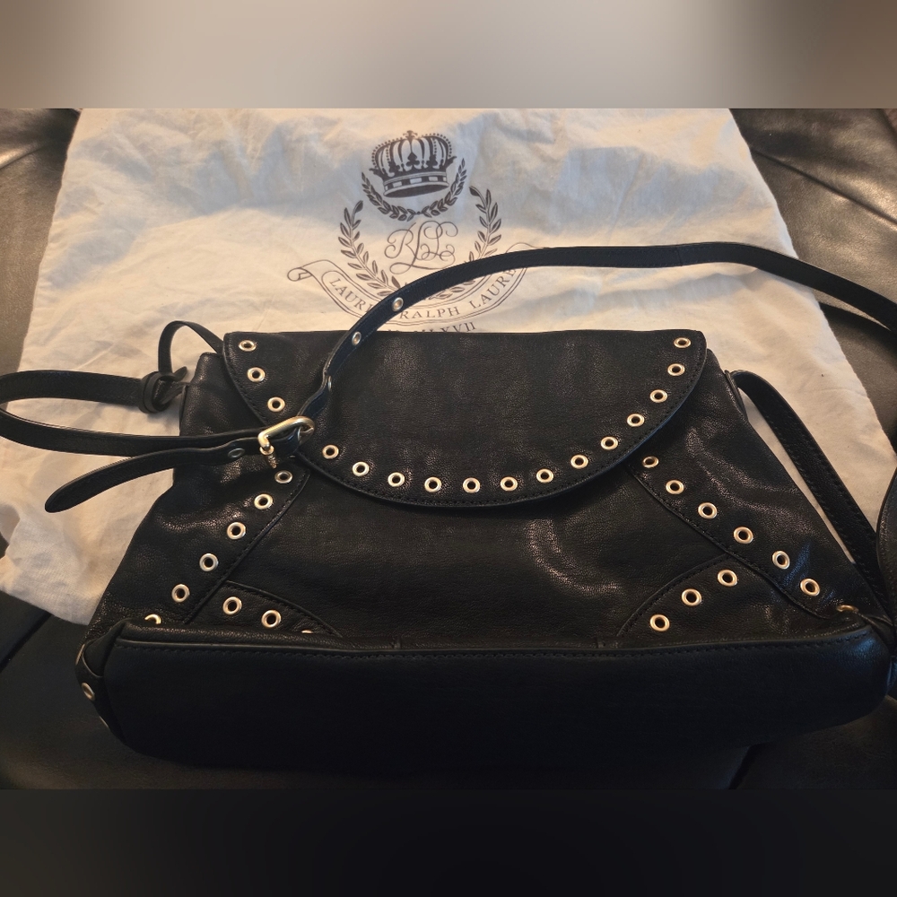 Lauren Ralph Lauren Black Shoulder Bag